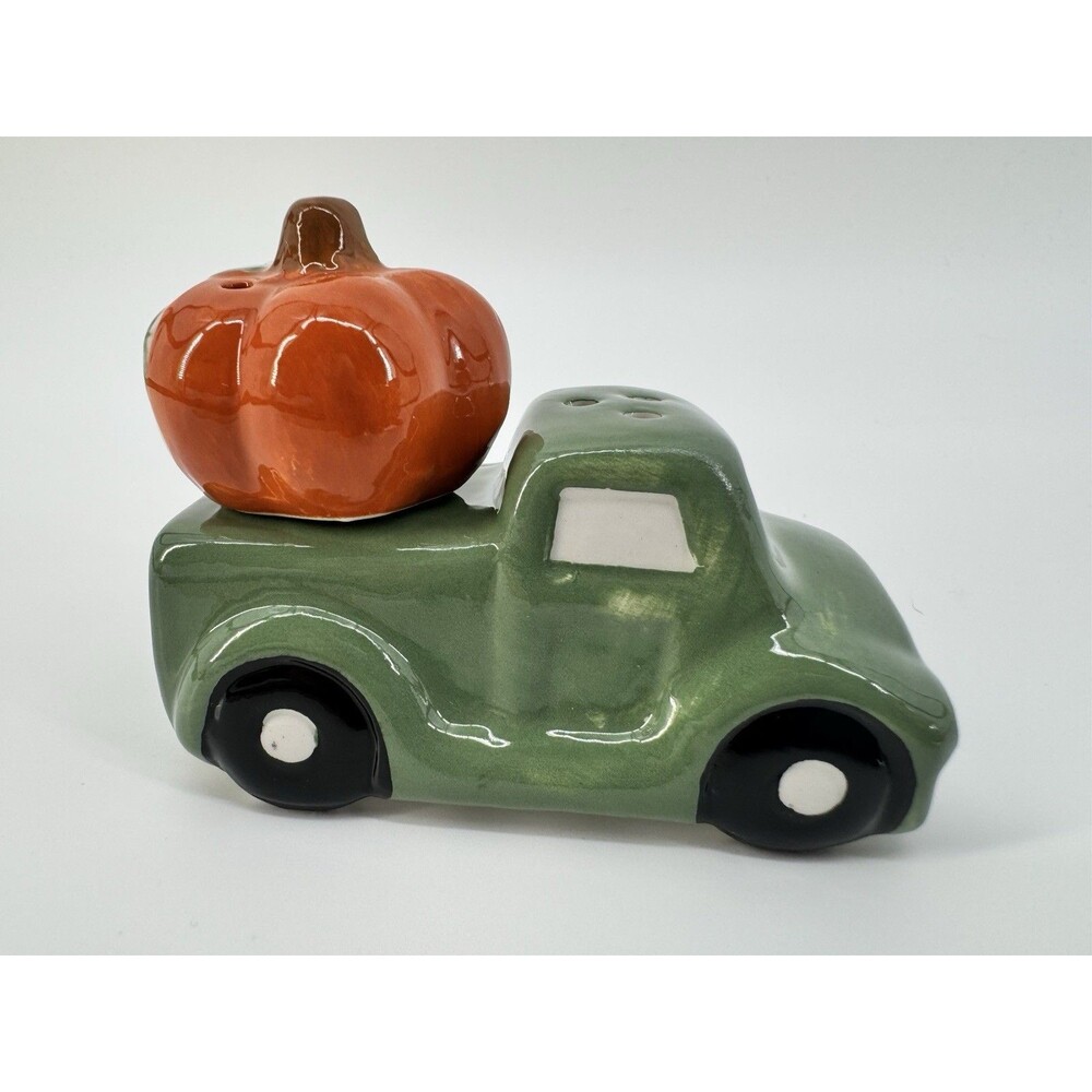 Truck & Pumpkin Salt and Pepper Shakers Fall Thanksgiving Autumn Kitchen Decor